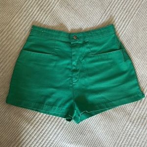 Vintage Bright Green Shorts